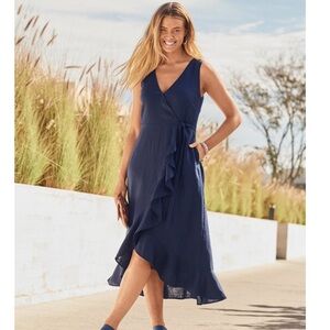 Tommy Bahama Coastalina S/L Wrap Midi Dress